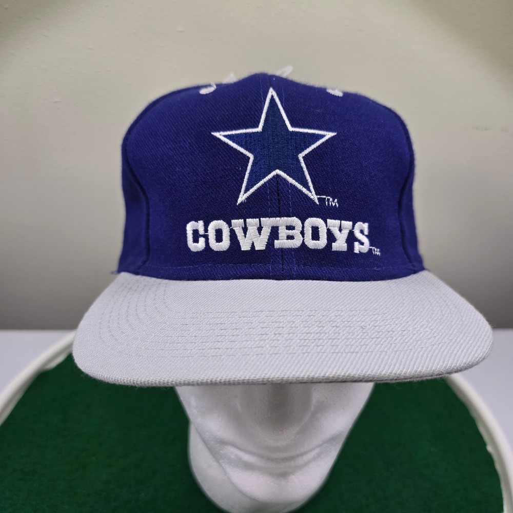 Vintage Logo 7 Dallas Cowboys Snapback Hat Navy Gray NFL Game Day Star Cap NWT